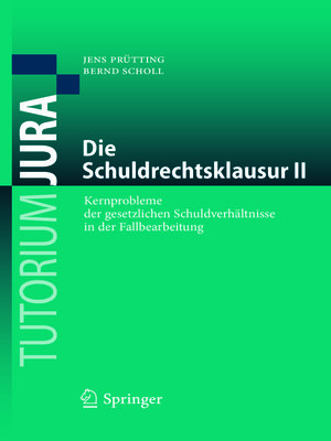 cover image of Die Schuldrechtsklausur II